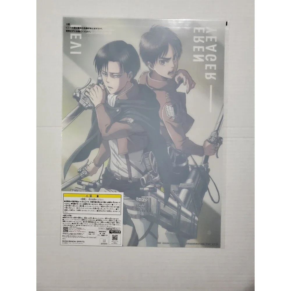 Attack on Titan Ichiban Kuji F Prize Clear Poster  A3 Size